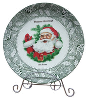 Stan Kreller Seasons Greetings Collectible Plate Vintage Festive Nostalgic