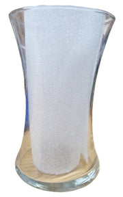 Floral Vases Hourglass Set Of 2 Shape Glass Vintage Collectible Nostalgic
