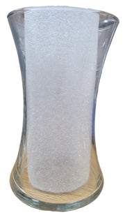 Floral Vases Hourglass Set Of 2 Shape Glass Vintage Collectible Nostalgic