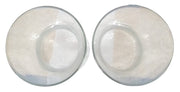 Floral Vases Hourglass Set Of 2 Shape Glass Vintage Collectible Nostalgic