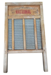 National Washboard Co Wooden Washboard Antique Collectible Nostalgic