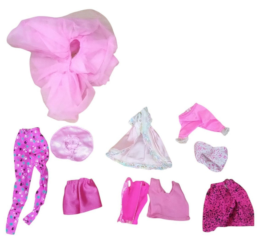 Barbie Pink Clothes Lot Set Of 10 Doll Clothes Vintage Collectible Nostalgic