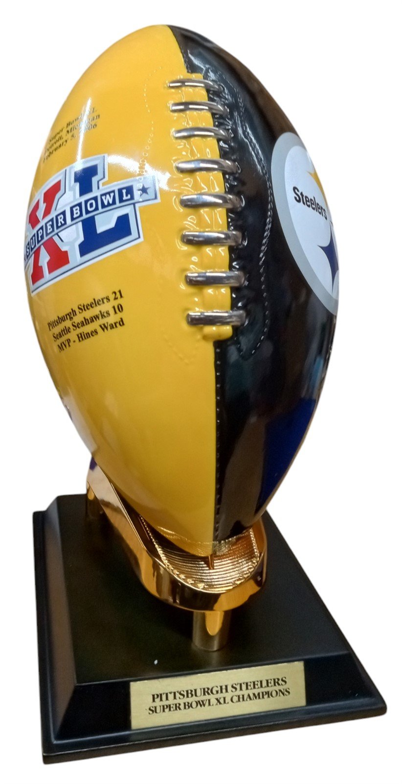 Steelers Super Bowl XL Commemorative Trophy Vintage Danbury Mint 2006 Porcelain