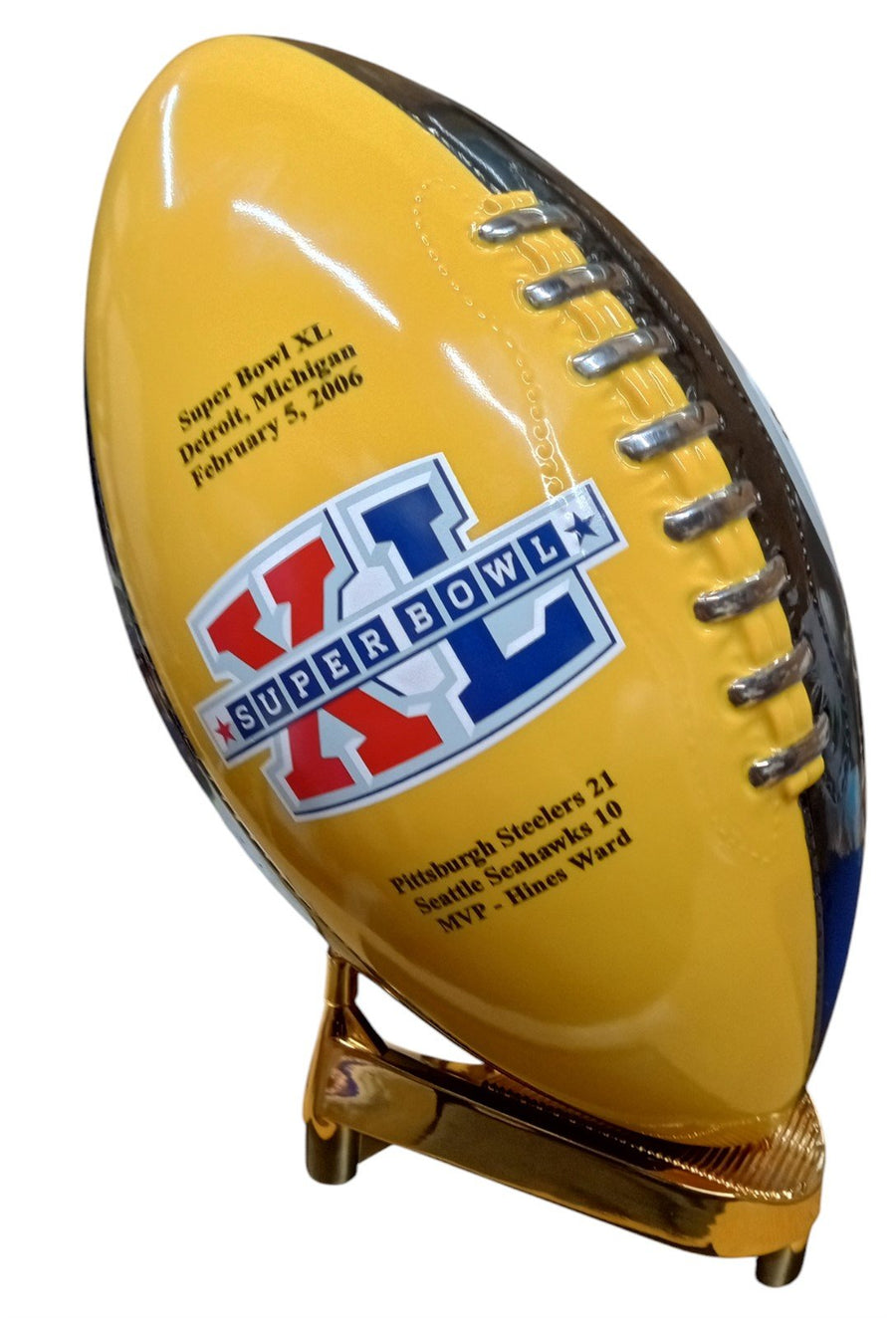 Steelers Super Bowl XL Commemorative Trophy Vintage Danbury Mint 2006 Porcelain