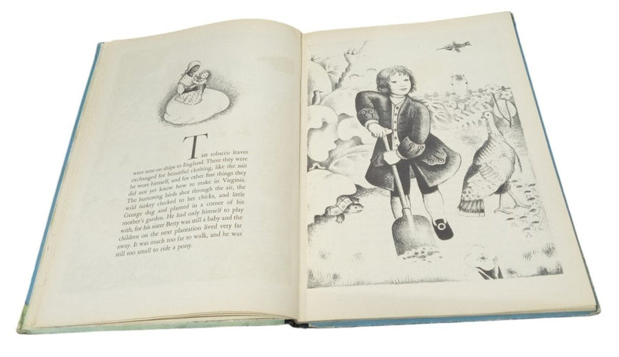 George Washington Children's Book Antique Collectible Historical 1936