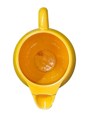 Fiesta - Vintage Yellow Ice Lip Water Pitcher No Lid Homer Laughlin HLC Ceramic Servingware