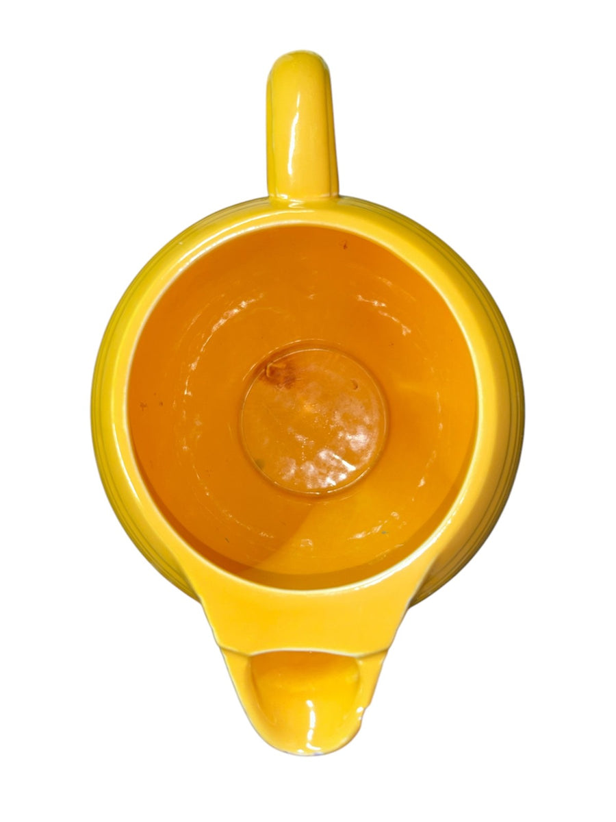 Fiesta - Vintage Yellow Ice Lip Water Pitcher No Lid Homer Laughlin HLC Ceramic Servingware