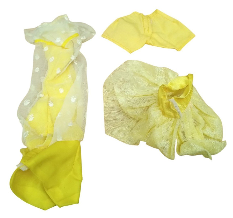 Barbie Yellow Clothes Lot Set Of 8 Doll Clothing Vintage Collectible Nostalgic