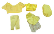 Barbie Yellow Clothes Lot Set Of 8 Doll Clothing Vintage Collectible Nostalgic