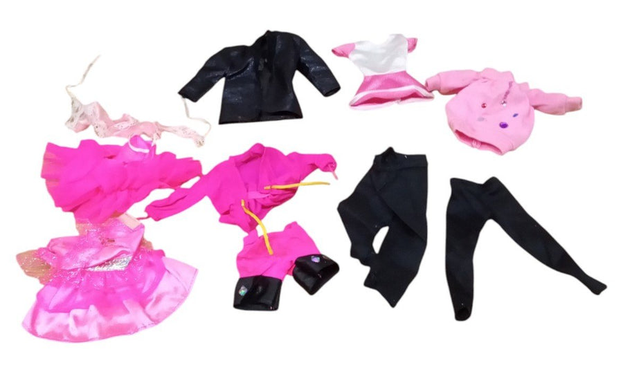 Barbie Pink & Black Clothes Lot Doll Clothing Vintage Collectible Nostalgic