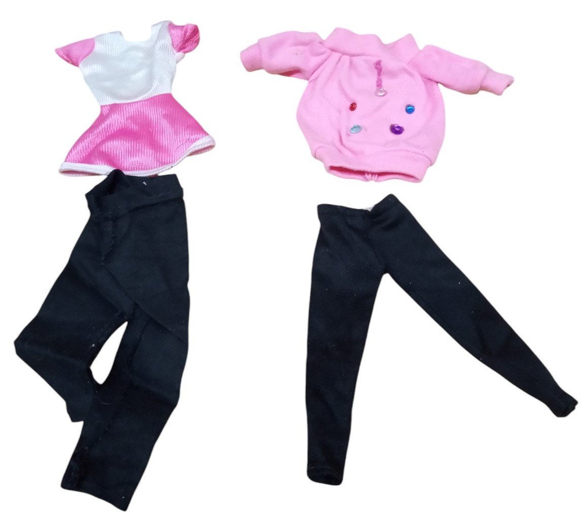 Barbie Pink & Black Clothes Lot Doll Clothing Vintage Collectible Nostalgic