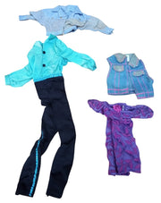 Barbie Blue & Purple Clothes Lot Set Of 10 Vintage Collectible Nostalgic