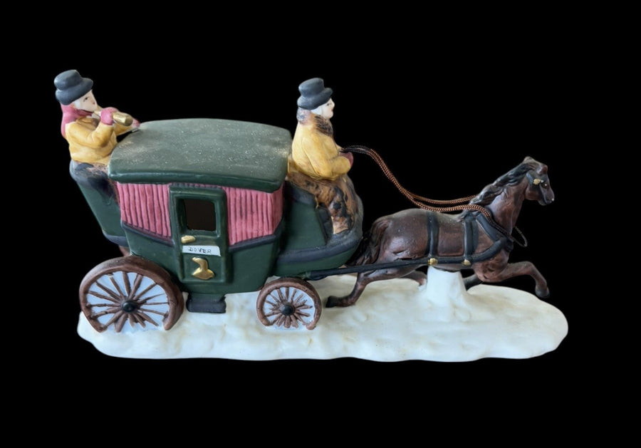 Heritage Village Dover Coach Dickens Sleigh Ride Pair Department 56 Christmas