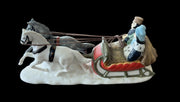 Heritage Village Dover Coach Dickens Sleigh Ride Pair Department 56 Christmas