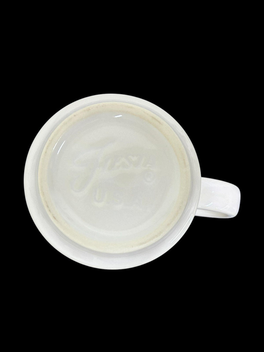 Fiesta - White Stacking Mug Homer Laughlin Ceramic Coffee Cup