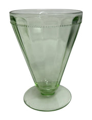 Uranium Parfait Glasses Cambridge Vintage Vaseline Cups Set of 12 Goblets