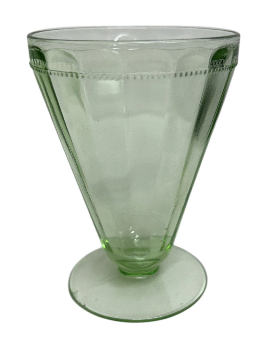 Uranium Parfait Glasses Cambridge Vintage Vaseline Cups Set of 12 Goblets