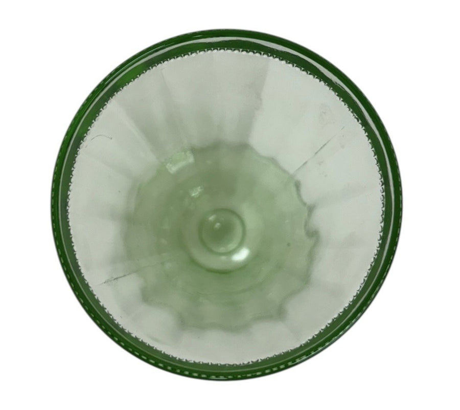 Uranium Parfait Glasses Cambridge Vintage Vaseline Cups Set of 12 Goblets
