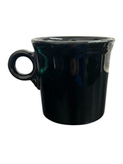 Fiesta - Black Ring Handle Mug Homer Laughlin Ceramic Coffee Cup