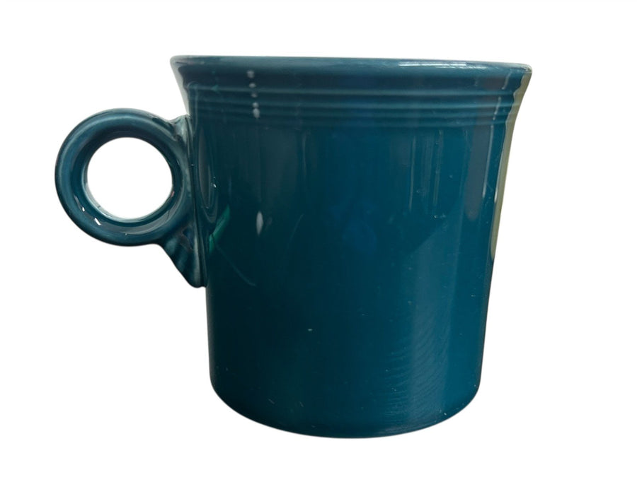 Fiesta - Juniper Green Teal Ring Handle Mug Homer Laughlin Ceramic Coffee Cup