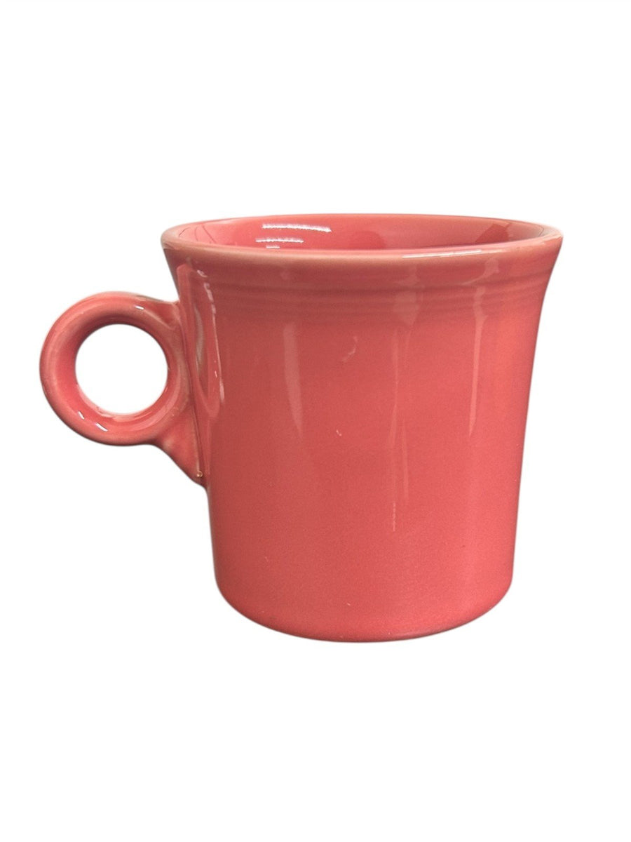 Fiesta - Flamingo Pink Ring Handled Mug Homer Laughlin Ceramic Coffee Cup