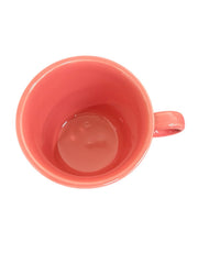 Fiesta - Flamingo Pink Ring Handled Mug Homer Laughlin Ceramic Coffee Cup