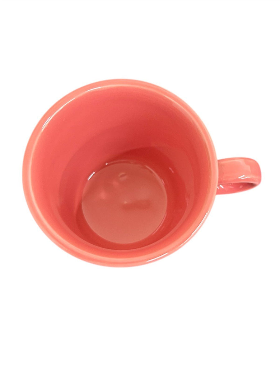 Fiesta - Flamingo Pink Ring Handled Mug Homer Laughlin Ceramic Coffee Cup