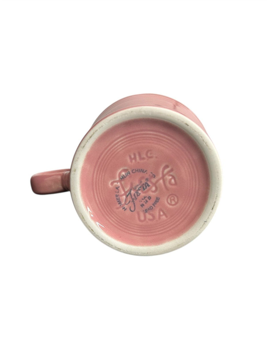 Fiesta - Peony Pink Ring Handle Mug Homer Laughlin Ceramic Coffee Cup