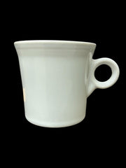 Fiesta - White Ring Handled Mug Homer Laughlin Ceramic Coffee Cup Tea Drinkware