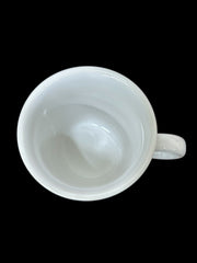 Fiesta - White Ring Handled Mug Homer Laughlin Ceramic Coffee Cup Tea Drinkware