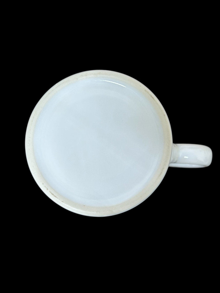 Fiesta - White Ring Handled Mug Homer Laughlin Ceramic Coffee Cup Tea Drinkware