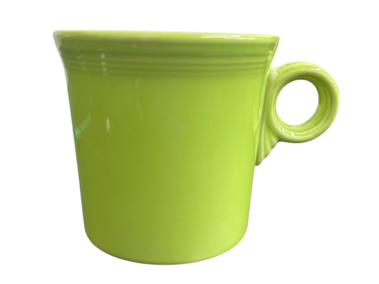 Fiesta - Chartreuse Green Ring Handled Mug Homer Laughlin Ceramic Coffee Cup
