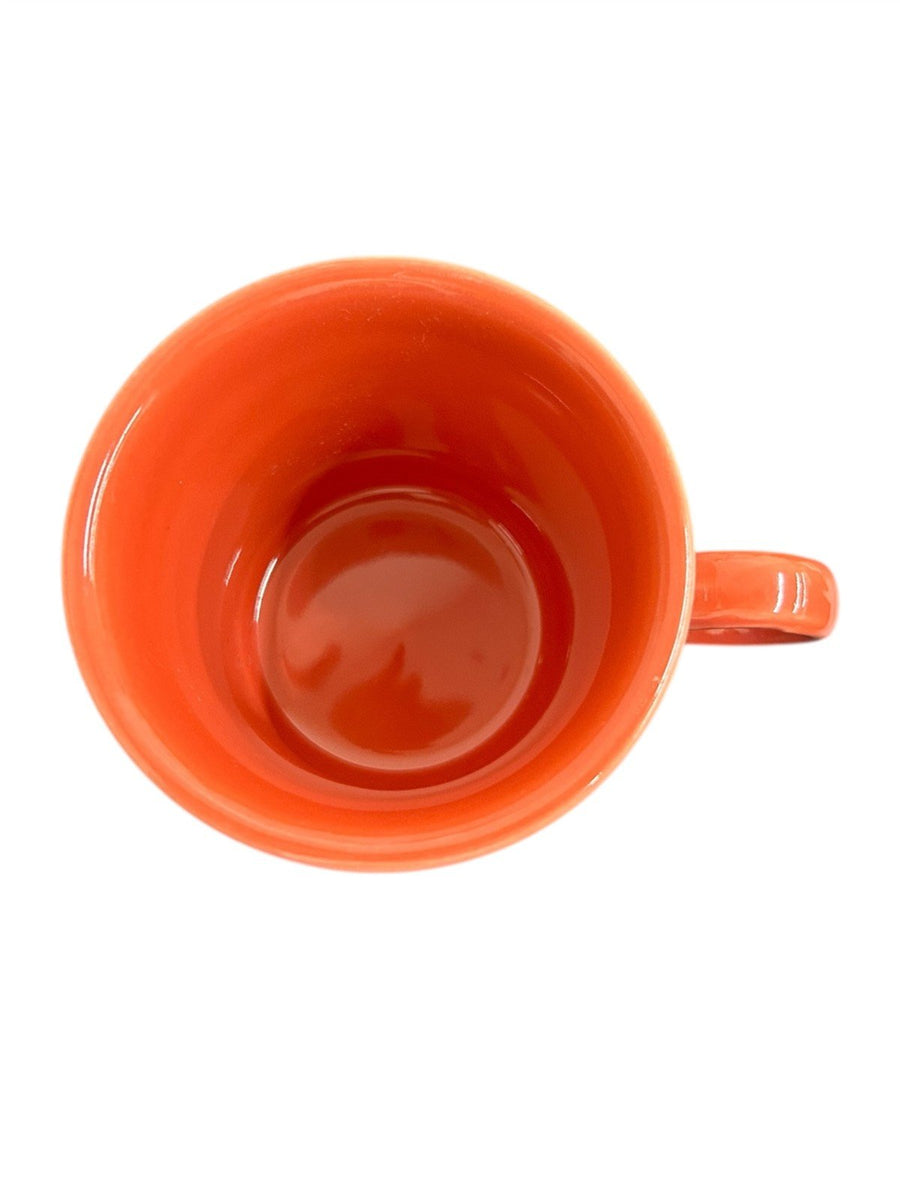 Fiesta - Persimmon Orange Ring Handle Mug Homer Laughlin Ceramic Coffee Cup