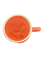 Fiesta - Persimmon Orange Ring Handle Mug Homer Laughlin Ceramic Coffee Cup