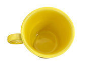 Fiesta - Sunflower Yellow Chevrolet Ring Handled Mug Homer Laughlin Ceramic Cup