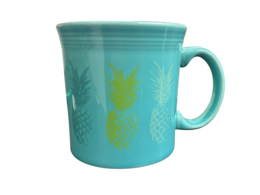 Fiesta - Turquoise Blue Pineapple 100th Anniversary Java Handle Mug
