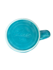 Fiesta - Turquoise Blue Java Handle Mug Homer Laughlin Ceramic Coffee Cup