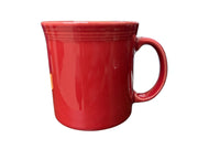 Fiesta - Scarlet Red Java Handle Mug Homer Laughlin Ceramic Coffee Cup