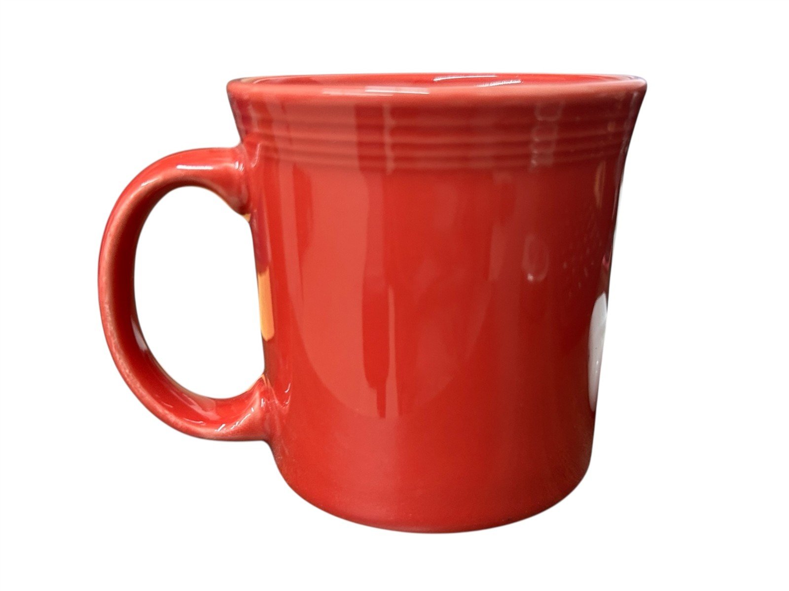 Fiesta - Scarlet Red Java Handle Mug Homer Laughlin Ceramic Coffee Cup