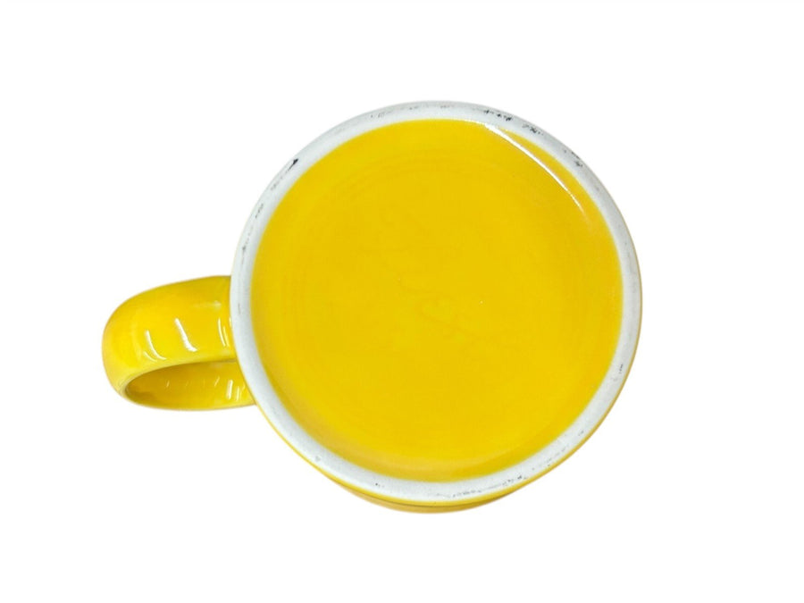 Fiesta - Daffodil Yellow Java Handle Mug Homer Laughlin Ceramic Coffee Cup