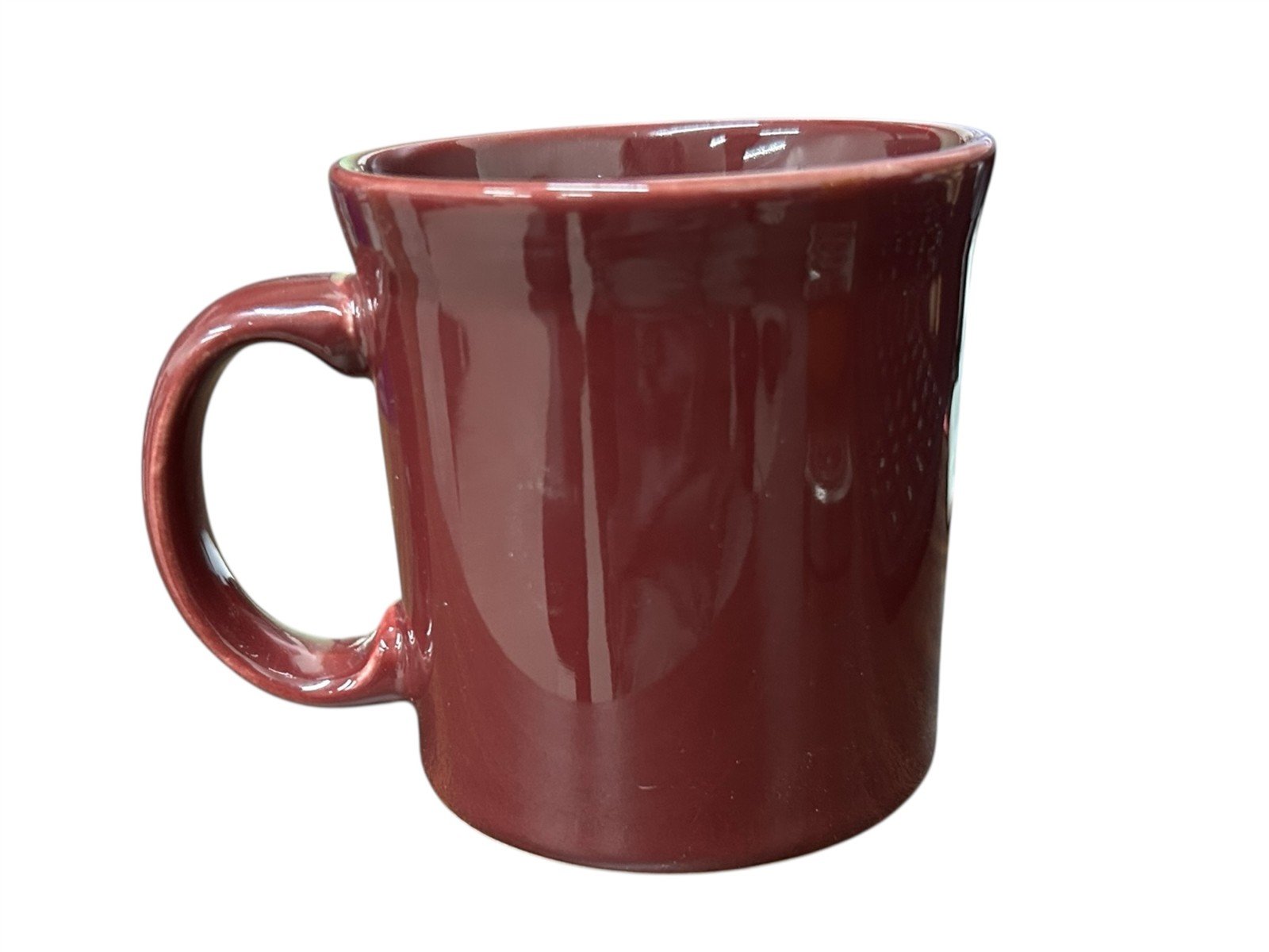 Fiesta - Cinnabar Red Java Handle Mug Homer Laughlin Ceramic Coffee Cup