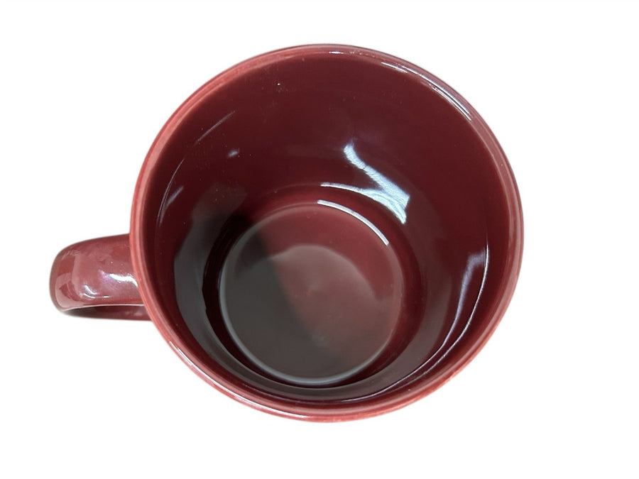 Fiesta - Cinnabar Red Java Handle Mug Homer Laughlin Ceramic Coffee Cup