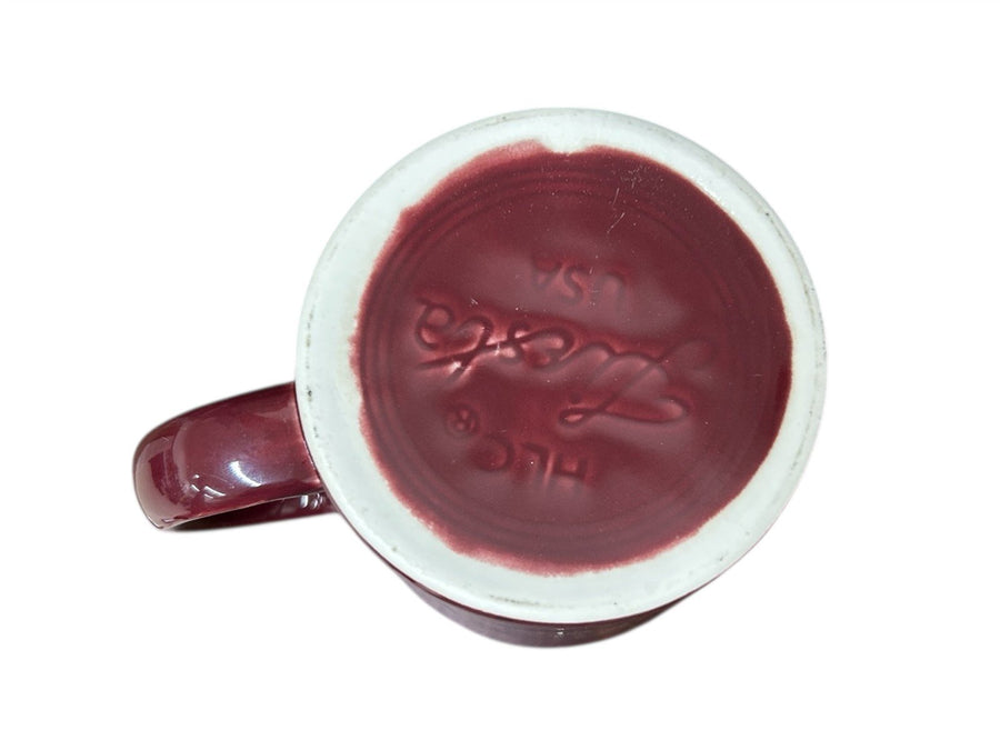 Fiesta - Cinnabar Red Java Handle Mug Homer Laughlin Ceramic Coffee Cup