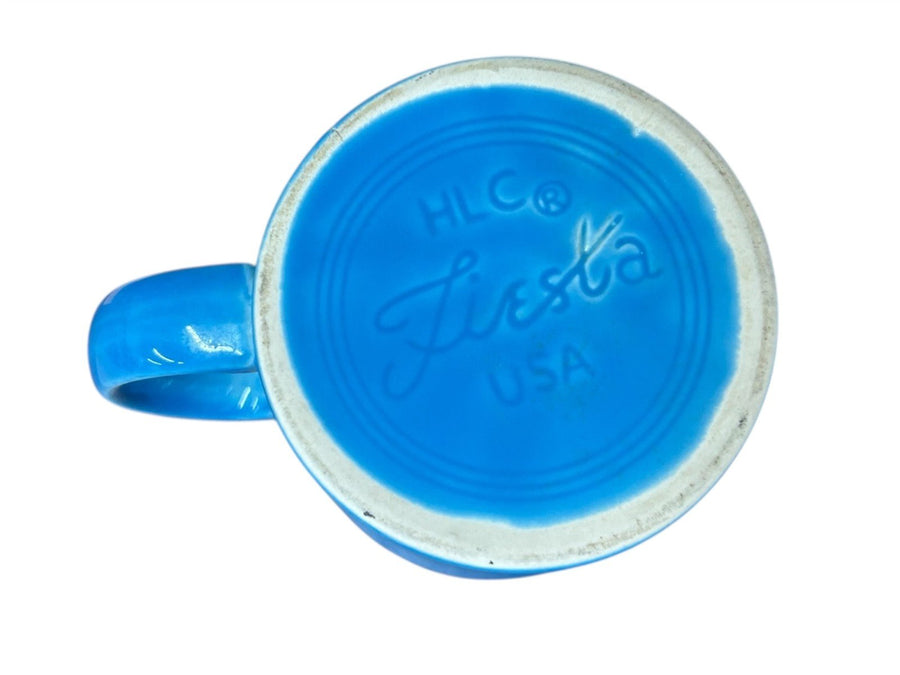 Fiesta - Peacock Blue Java Handle Mug Homer Laughlin Ceramic Coffee Cup