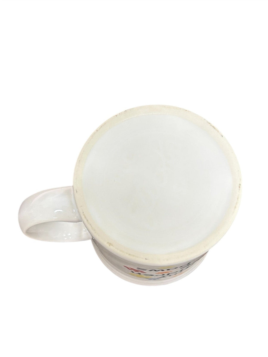 Fiesta - White "All My Children Have Paws" Java Handle Mug Homer Laughlin Cup