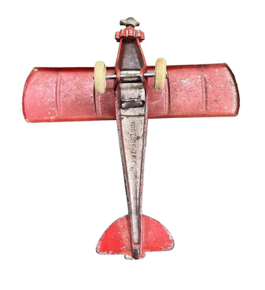 Tootsie Toys 3 Planes Silver and Red Metal Vintage Children Play