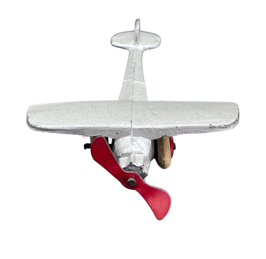 Tootsie Toys 3 Planes Silver and Red Metal Vintage Children Play