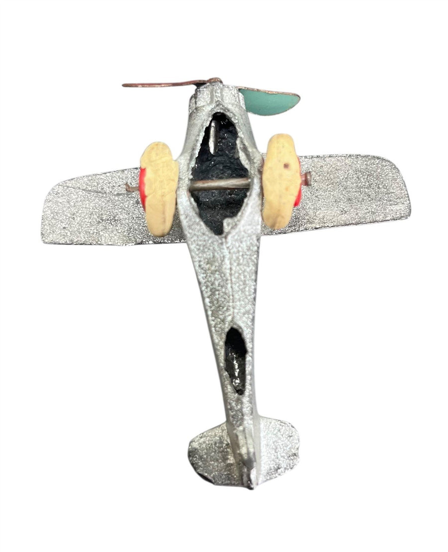 Tootsie Toys 3 Planes Silver and Red Metal Vintage Children Play