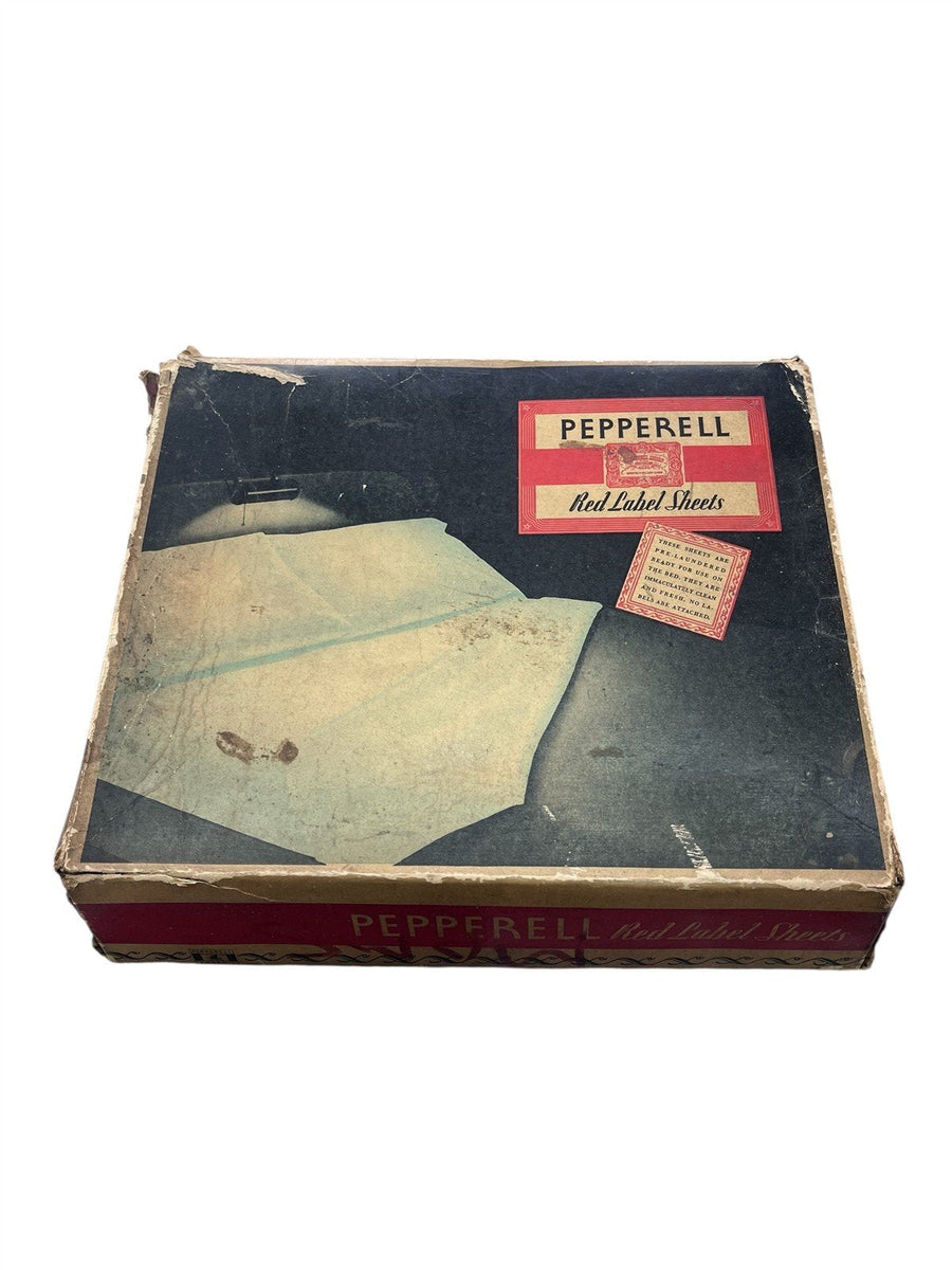 Vintage Pepperell Fabrics Red Label Pre-Laundered Bed Sheets 2 Boxes