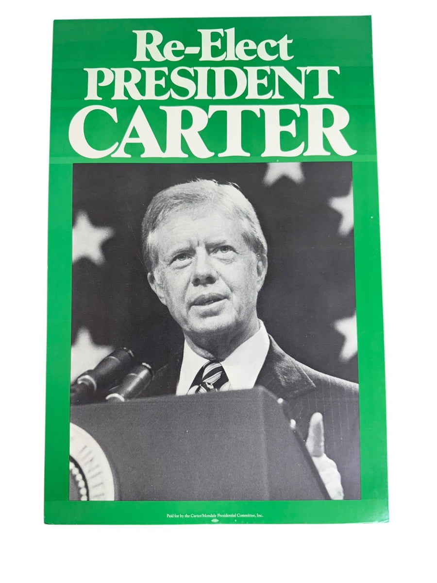 Jimmy Carter Election Poster Democrat Politics Campaign Memorabilia 1980